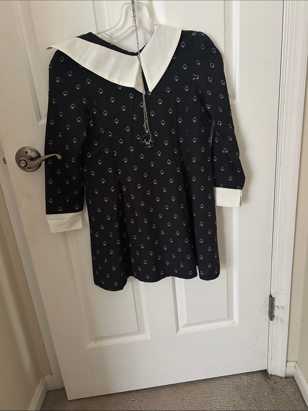 Wednesday Adams dress and necklace